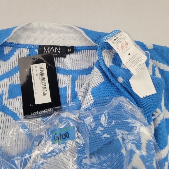 NWT Boohoo Man official face oversized cardigan - Picture 8 of 8